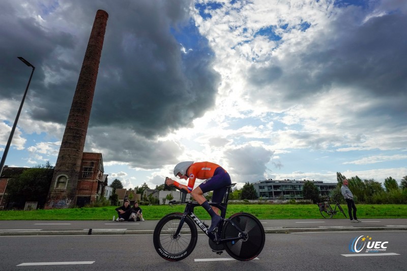 2024 UEC Road European Championships - Limburg - Flanders - Men Elite Individual Time Trial 31,2 km - 11/09/2024 - Daan Hoole (NED - Lidl - Trek) - photo Luca Bettini/SprintCyclingAgency?2024